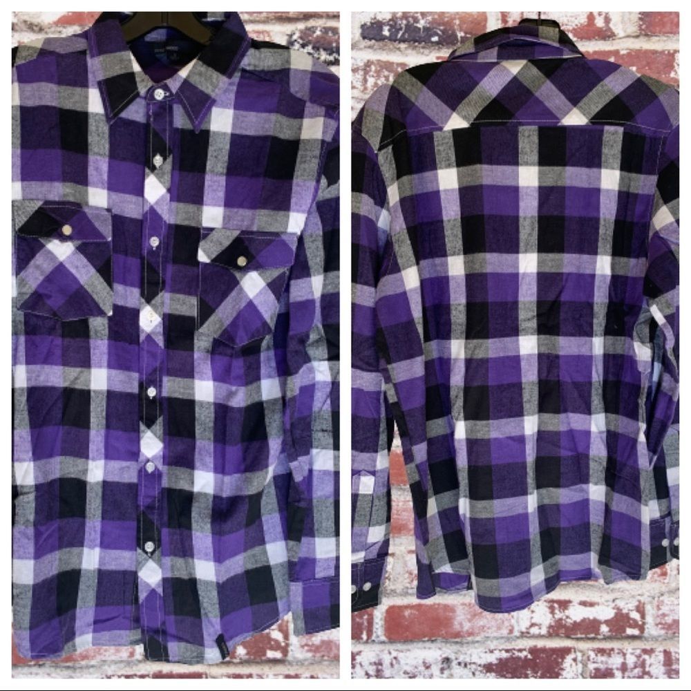 StraightFADED LS shirt size M